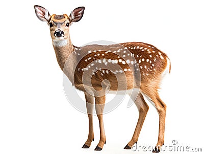 Beautiful sika deer Cartoon Illustration