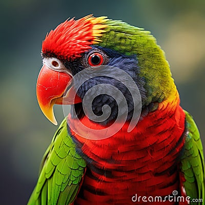 Lory Cartoon Illustration