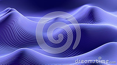 AI generated illustration of an up-close of lavender-colored waves Cartoon Illustration