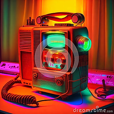 AI generated image - fantastic electronic equipment Stock Photo