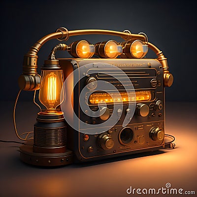 AI generated image - fantastic electronic equipment Stock Photo