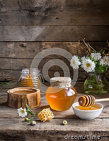 Fresh honey Stock Photo