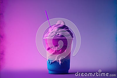 ai generated image of slushy drink Stock Photo