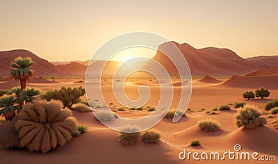 desert vallley HD 8K wallpaper stock photographic image Stock Photo