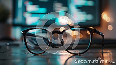 Photo of a pair of Glasses Stock Photo