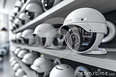 Electronic camera systems configure audible warnings for security protection, integrating camcorder configurations with user-frien Cartoon Illustration