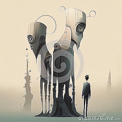 AI generated Visualizing chaos and disorder, depicting of confusion, disarray, and unpredictability Stock Photo
