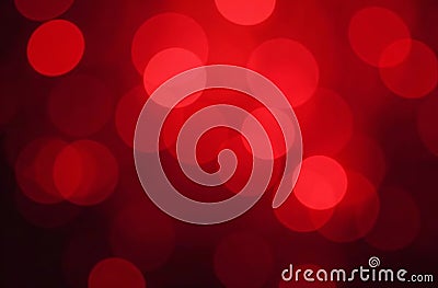 Abstract background round sparkling bokeh lights red background. AI Generative Stock Photo