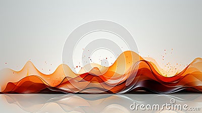 AI generative abstract wave design digital frequency for design background Stock Photo