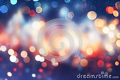 Ai generative. Christmas bokeh background Stock Photo