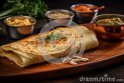 Dosa - South Indian Dish Stock Photo