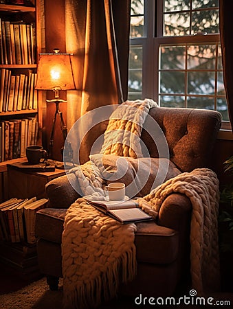 reading nook Stock Photo