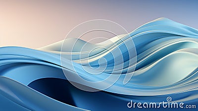 AI generative modern wave curve abstract for background presentation and wallpaper Stock Photo