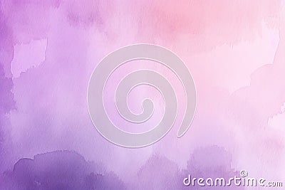 AI GENERATIVE, Purple degradate watercolor pastel background Cartoon Illustration