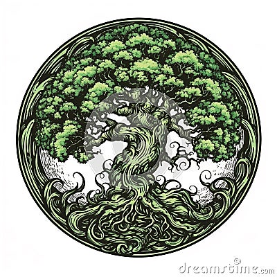 Tree logo Stock Photo