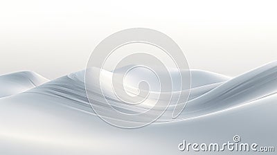 Mystical Landscape Illusion: Mountains and Desert in Abstract Brilliance in Silber/Grey Stock Photo