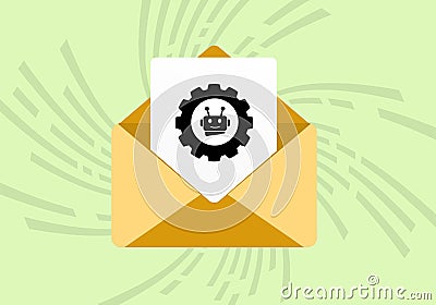 AI-powered Email Marketing Automation. Personalized digital newsletters through segmentation and AI-driven automation Vector Illustration