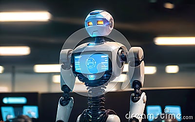 AI Revolutionizing Customer Service The Rise of Call Center Robots Stock Photo