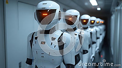 AI Robots, Future of Automation Stock Photo