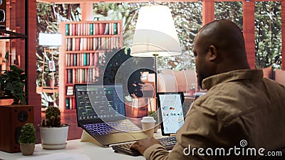AI software engineer coding modern innovative development project Stock Photo