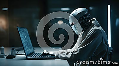 AI stealing our jobs, AI job interview. Generative AI Stock Photo