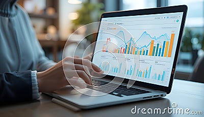 An AI system that can automatically generate financial reports Stock Photo