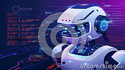 AI virtual chatbots can provide real-time code assistance by analyzing the code being written or reviewed within the IDE Stock Photo