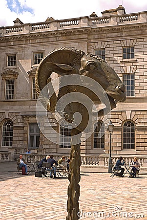 Ai Weiwei's installation, Circle of Animals Editorial Stock Photo