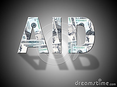 Aid Dollars Represents Answer Cash And Volunteer Stock Photo