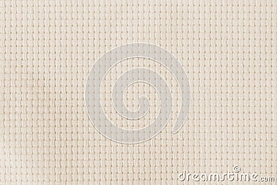 Aida fabric cloth for cross-stitch cross-stich embroidery handcrafts with square mesh pattern linen cotton canvas Stock Photo