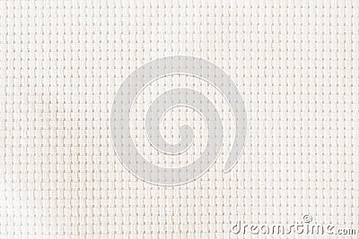 Aida fabric cloth for cross-stitch cross-stich embroidery handcrafts with square mesh pattern linen cotton canvas Stock Photo