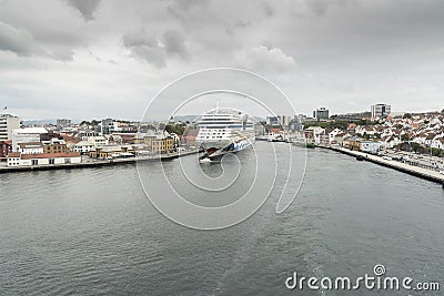 Aida Sol in City Harbour VÃ¥gen Stavanger Norway Editorial Stock Photo