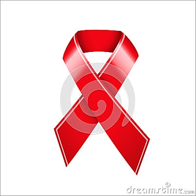 AIDS Awareness Ribbon Vector Illustration