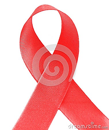 AIDS awareness ribbon Stock Photo
