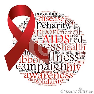 Aids campaign Stock Photo