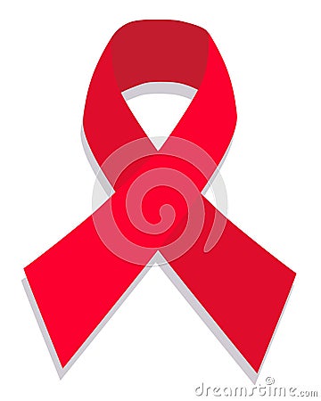 Aids ribbon Vector Illustration