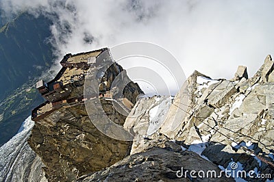 Aiguille du Midi Stock Photo