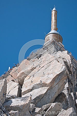 Aiguille du Midi, Chamonix, France Stock Photo