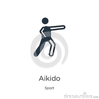 Aikido icon vector. Trendy flat aikido icon from sport collection isolated on white background. Vector illustration can be used Vector Illustration