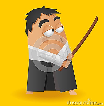 Aikido warrior Vector Illustration