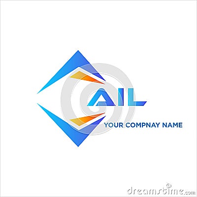 AIL abstract technology logo design on white background. AIL creative initial Vector Illustration