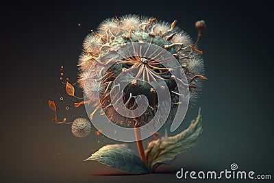 ail, photorealistic renderingDazzling Dandelion: Unreal Engine 5's Hyper-Detailed and Photorealistic Rendering Stock Photo