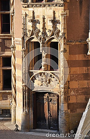 Ainay-le-Vieil castle Stock Photo