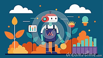 The AIpowered harvest prediction model uses machine learning algorithms to continuously improve its accuracy taking into Vector Illustration