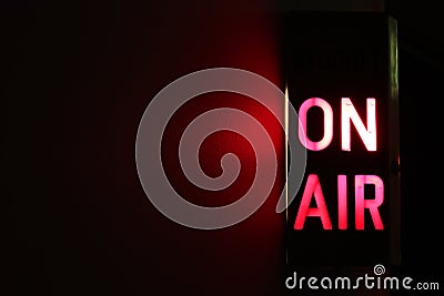 On Air Stock Photo