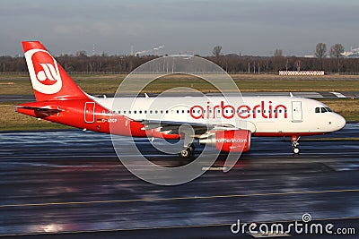 Air Berlin Airbus A319-100 Editorial Stock Photo