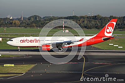 Air Berlin Airbus A330-200 Editorial Stock Photo