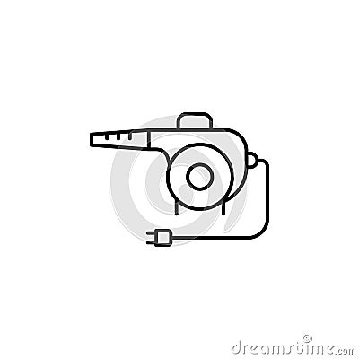 Air blower carwash icon. Element of car wash thin line icon Stock Photo