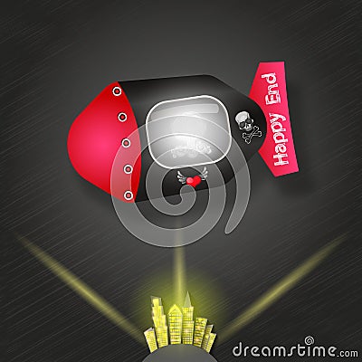 Air bomb vector icon. Vector Illustration