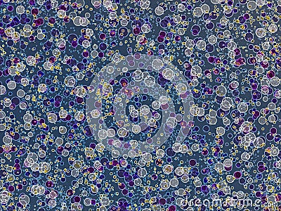 air bubble painting background Stock Photo